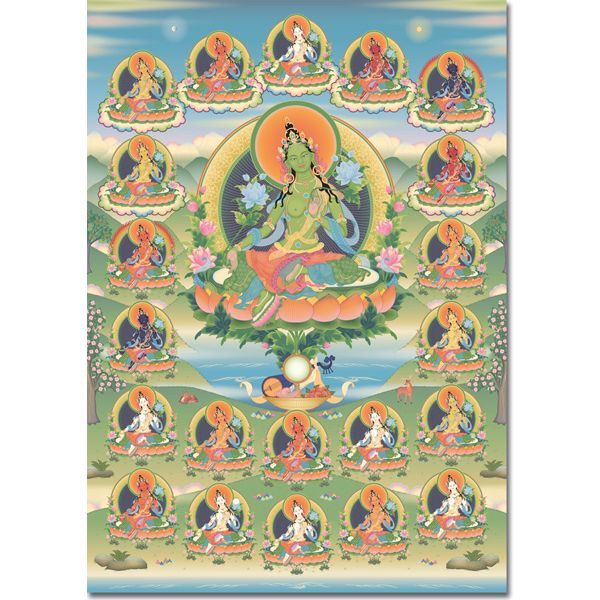 A5: Green Tara 4 (Twenty-one Taras)