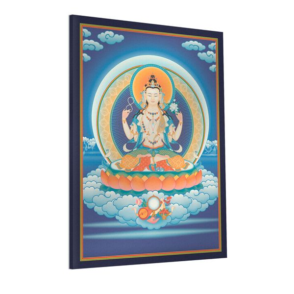 Lienzo pequeño: Avalokiteshvara 4 brazos 2